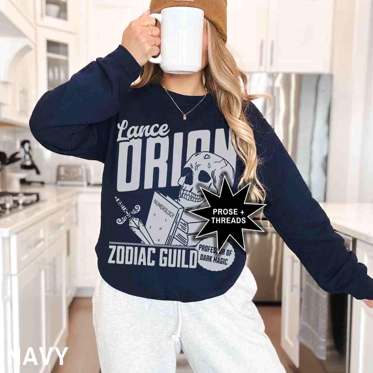 Zodiac Academy Lance Orion sweatshirt for romantasy readers