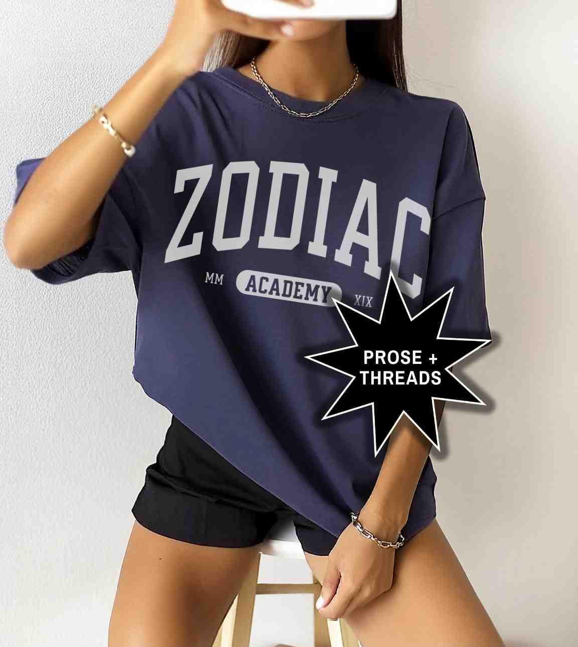 Zodiac Academy varsity shirt inspired by magical fantasy romance worlds
