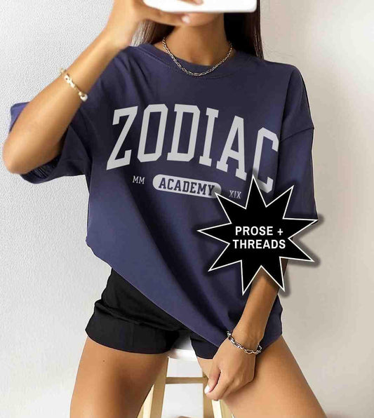 Zodiac Academy varsity shirt inspired by magical fantasy romance worlds